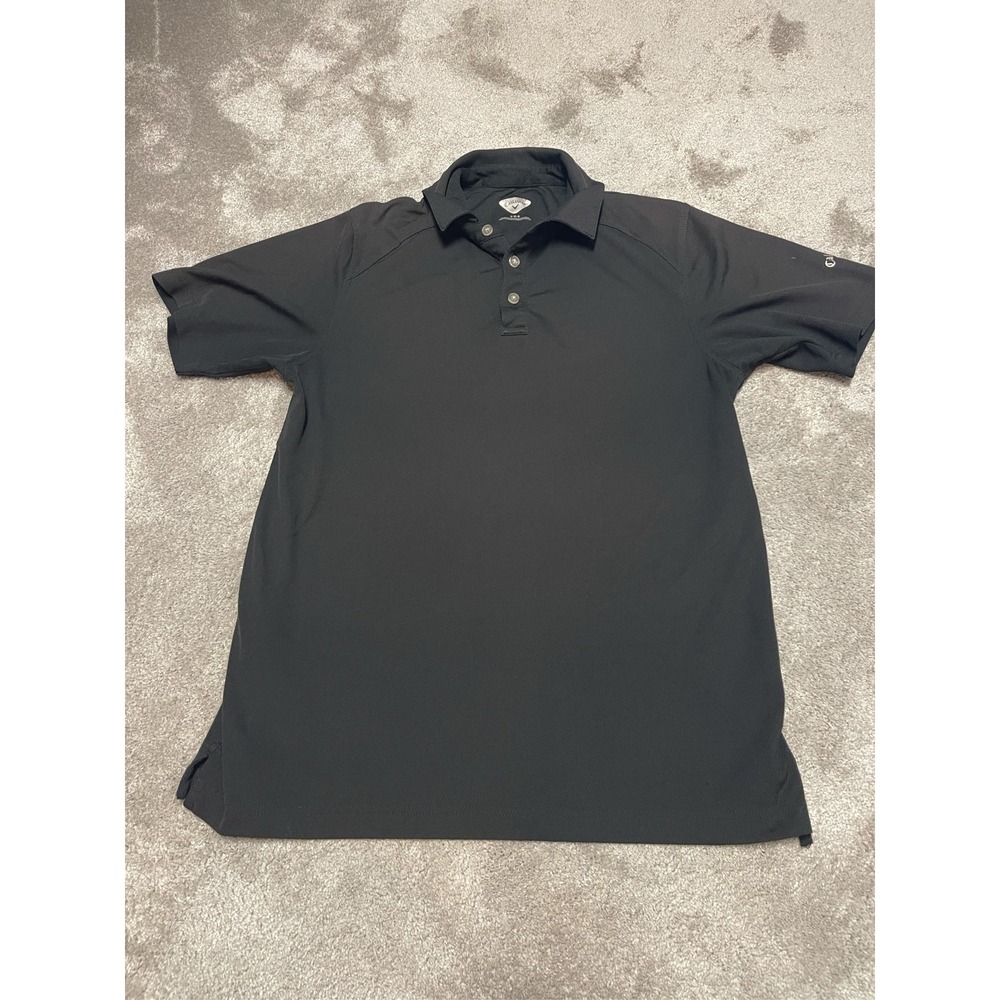Callaway Opti-Dri Men's Golf Polo Shirt Black Short Sleeve Performance